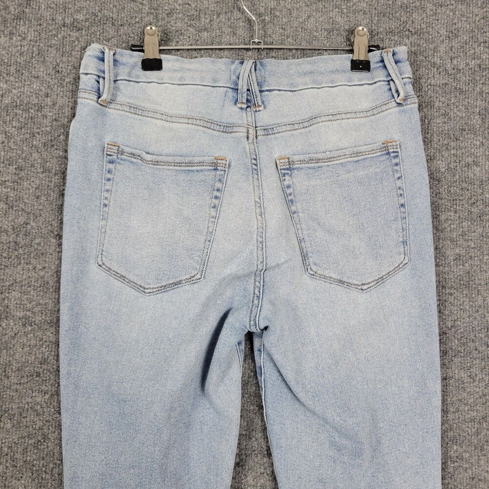 GOOD AMERICAN Good Curve Crossover Skinny Stretch Denim Blue Jeans SIZE 8 / 29 - Picture 8 of 14